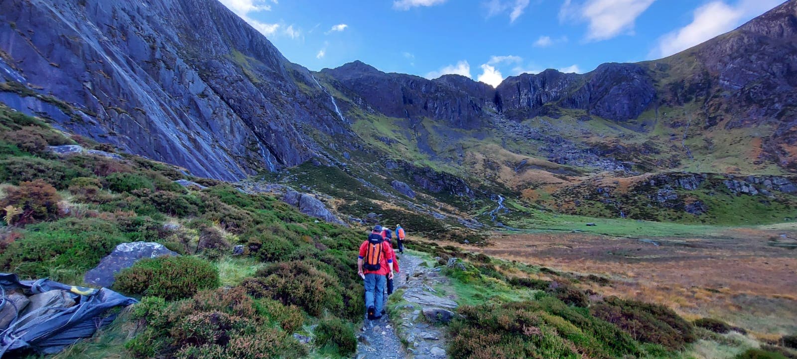 Hill skills training in the mountains