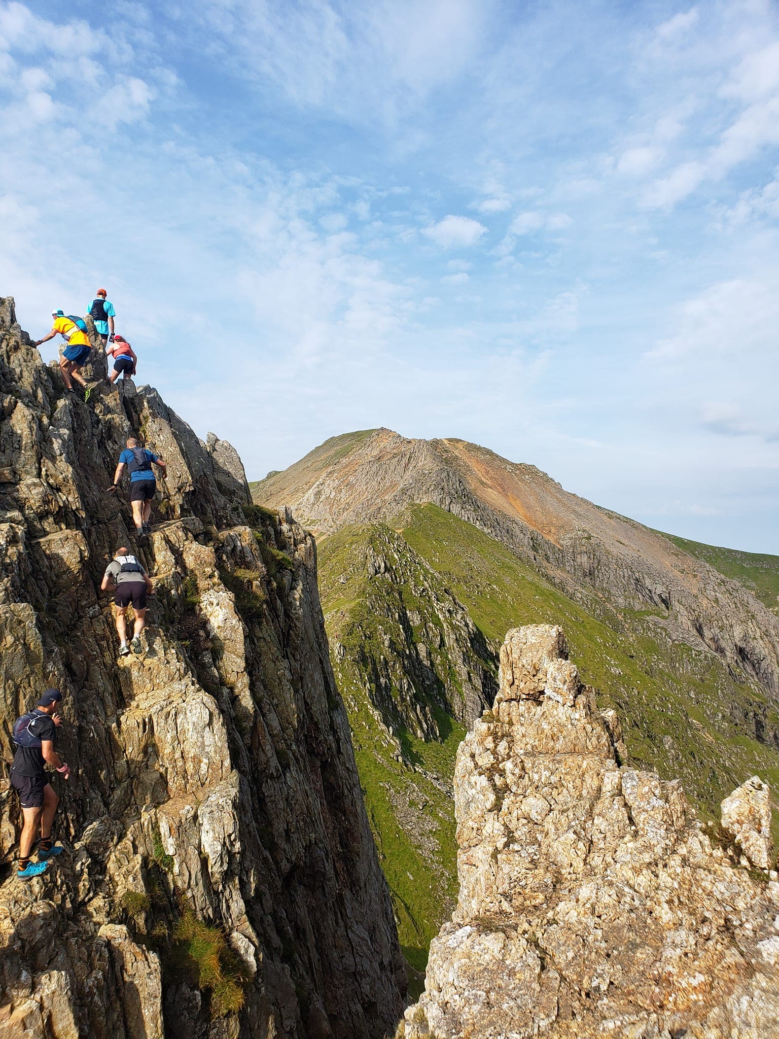 Mountain scrambling day