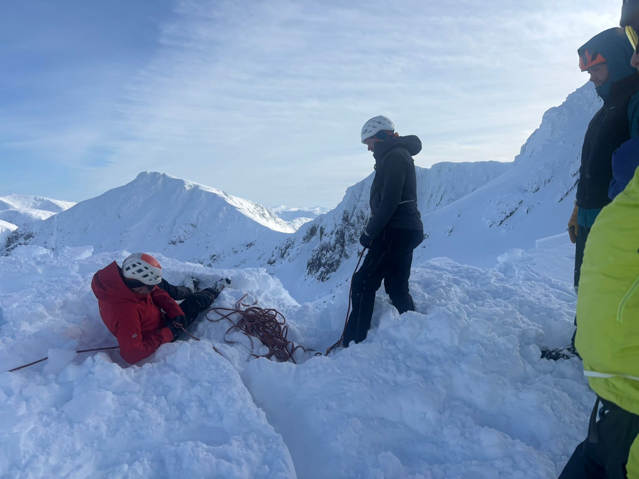 Winter mountain skills