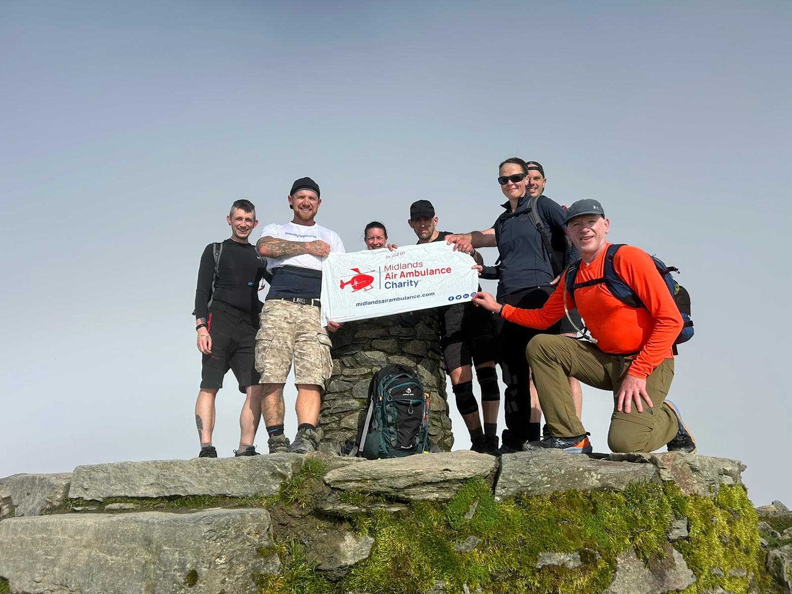 Guided charity mountain event